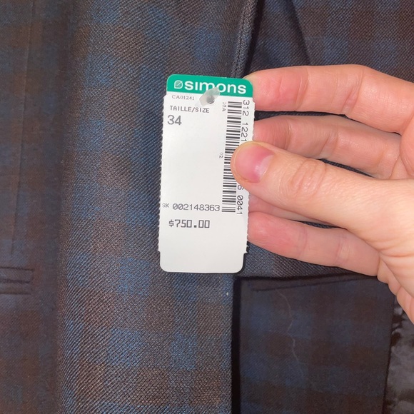 NWT Paul Smith Wool suit 42R pants 34 - Picture 9 of 14